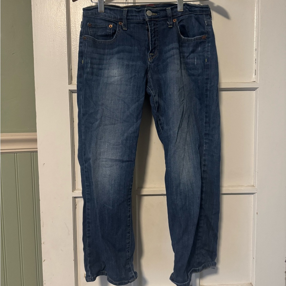 Lucky Brand Women’s Straight Jeans in Dark Blue Wash